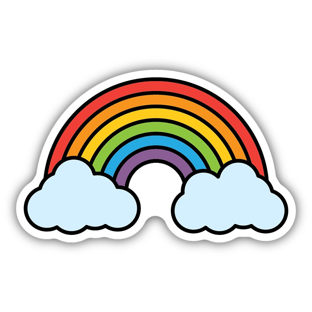 Stickers Northwest, 3", Sticker, Rainbow